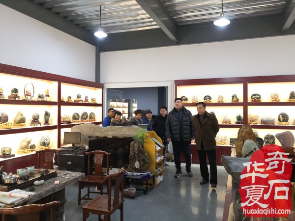 上海沪太路的赏石大家参访洛阳奇石馆