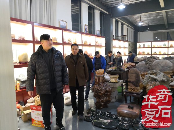 上海沪太路的赏石大家参访洛阳奇石馆