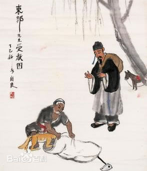 每日一石：雨花石《 东郭先生与狼》赏析 图