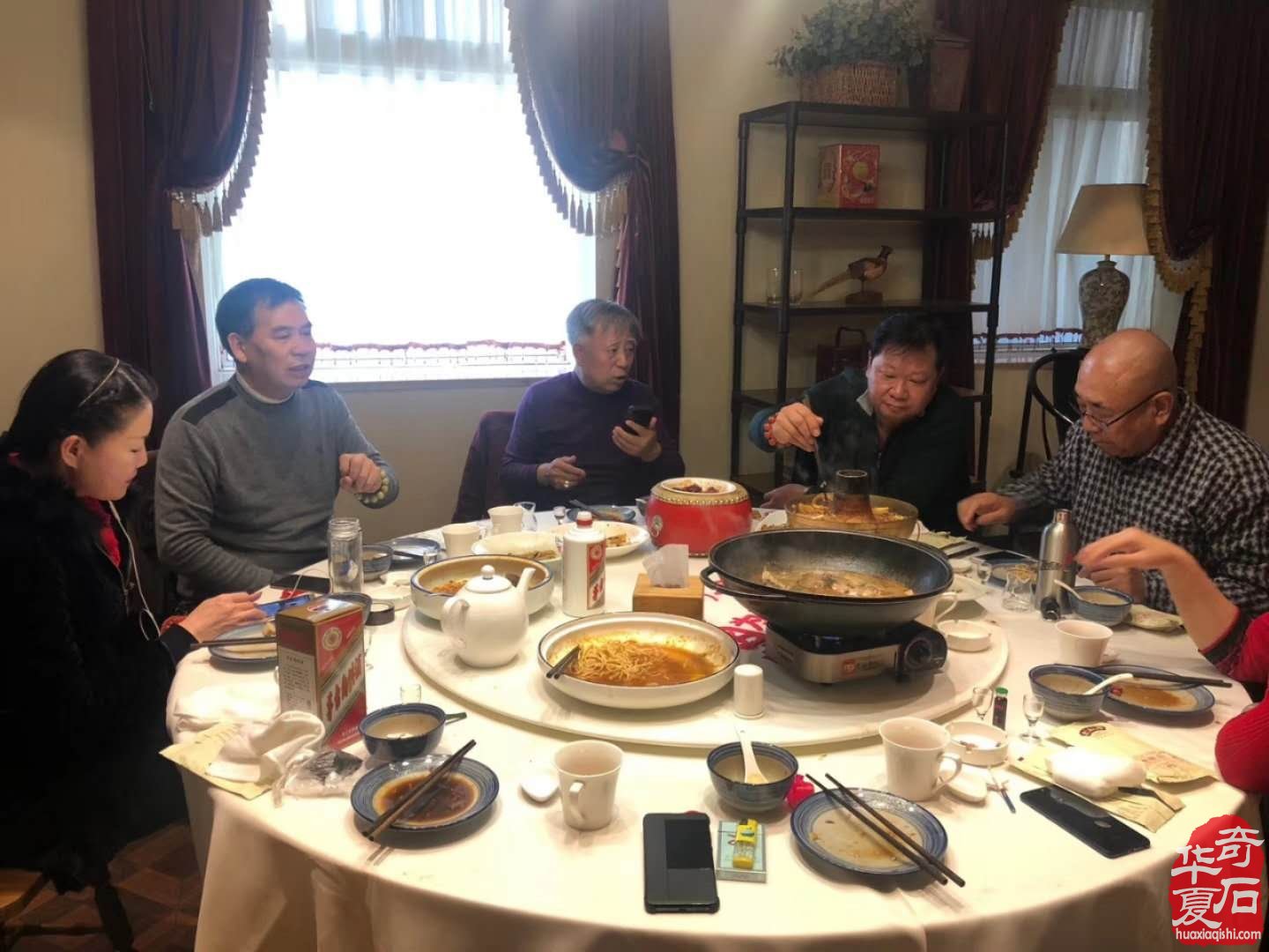 因石结缘再相聚 王岗即兴赋新诗