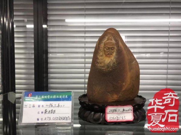 画面石常山海峡两岸赏石文化交流展上争奇斗艳
