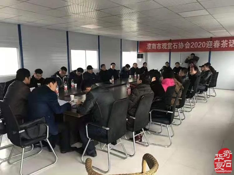淮南市观赏石协会2020迎春茶话会 图