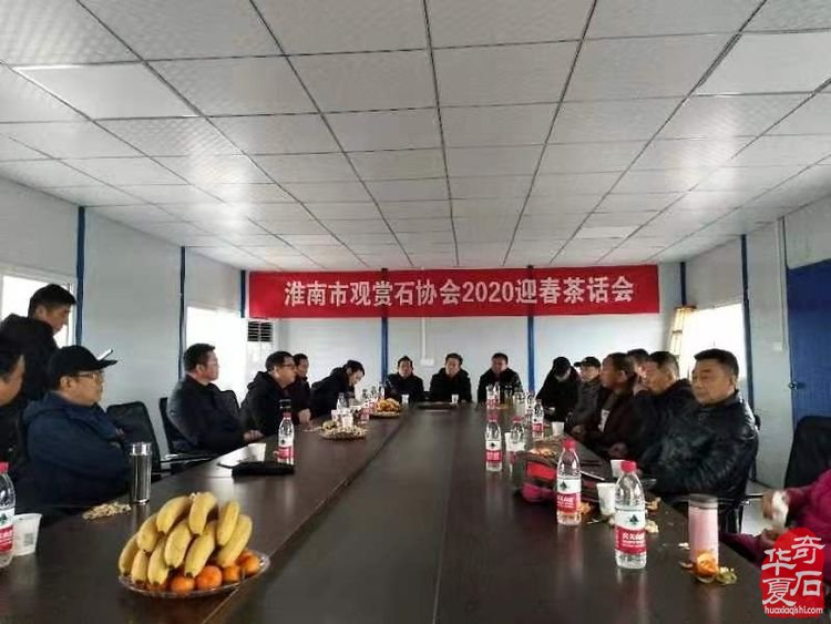 淮南市观赏石协会2020迎春茶话会 图