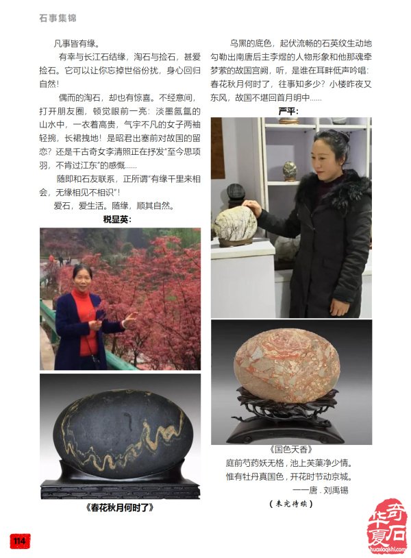 石有约 花为媒 《于公赏石》沐春风