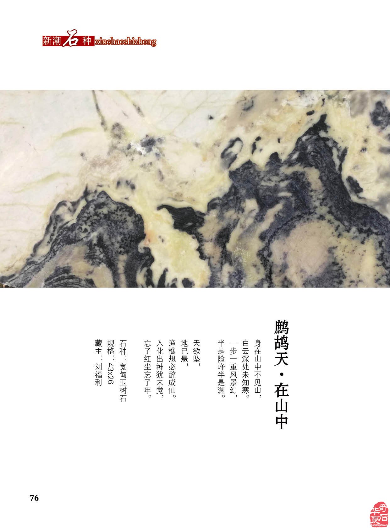 台湾南田美石再现《于公赏石》新刊 图
