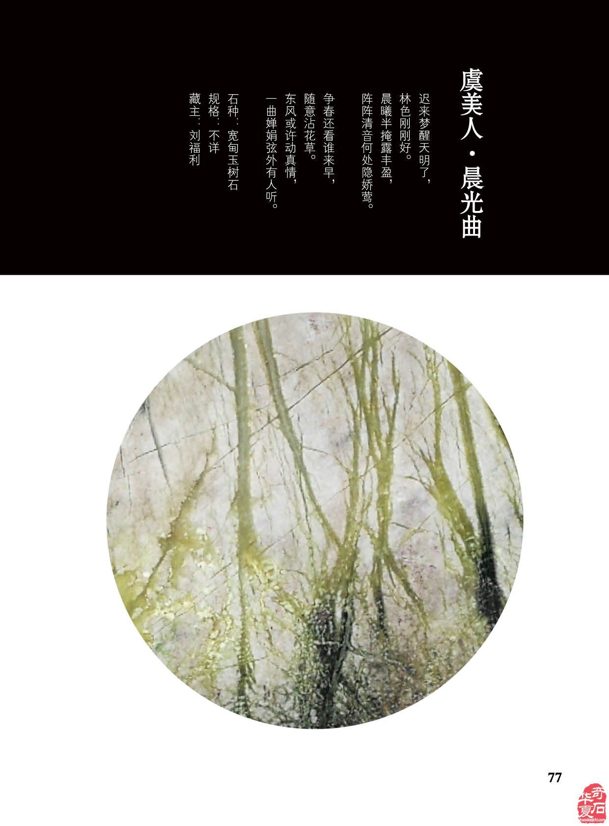 台湾南田美石再现《于公赏石》新刊 图