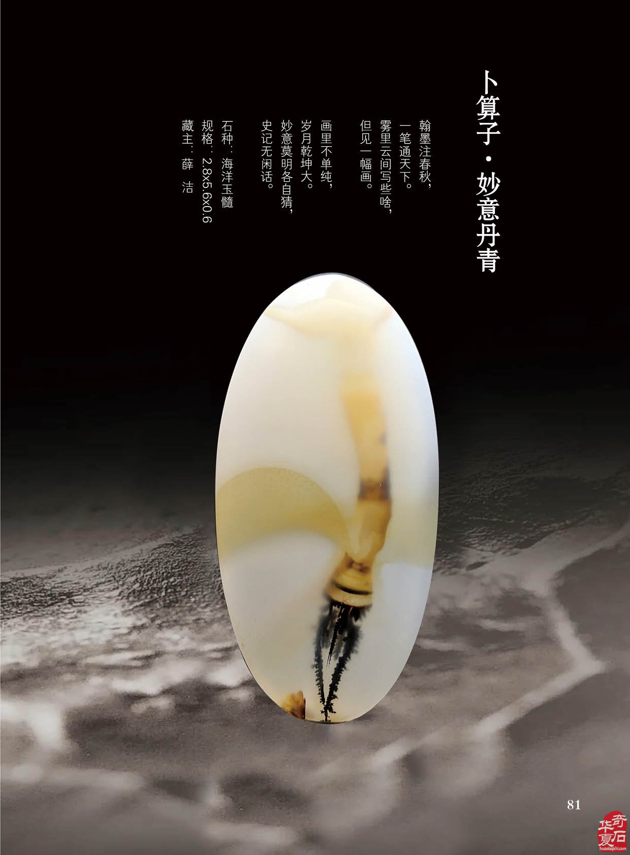 台湾南田美石再现《于公赏石》新刊 图