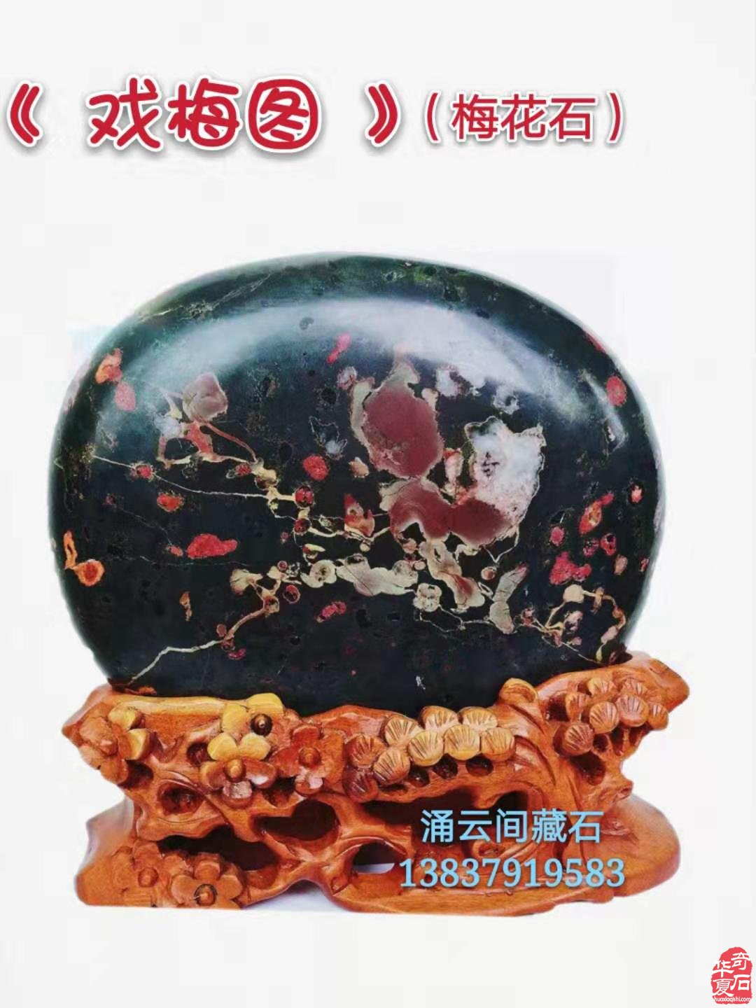 热烈祝贺《涌云间》在洛阳奇石城开馆 图
