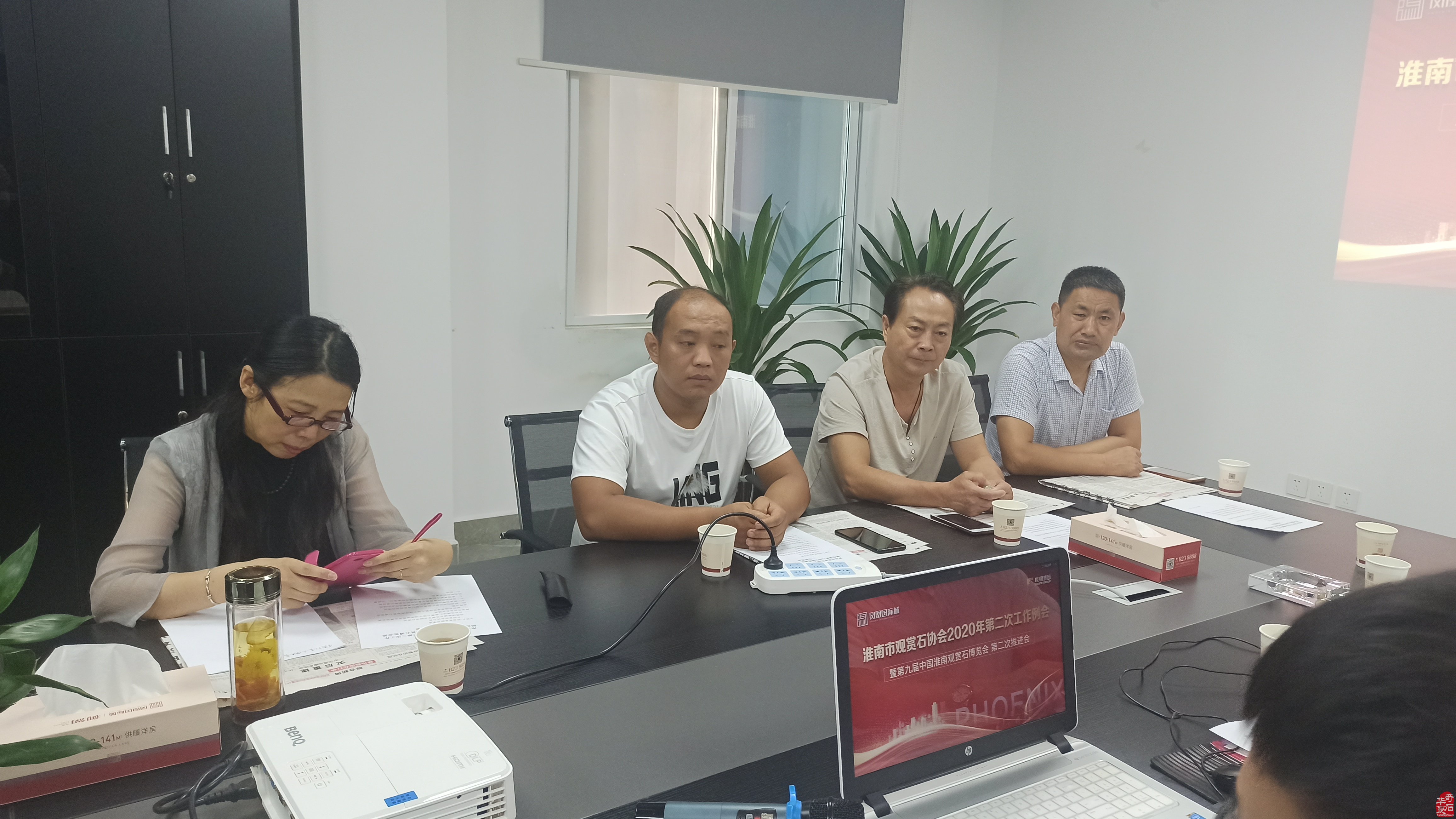 淮南观赏石博览会第二次推进工作会议