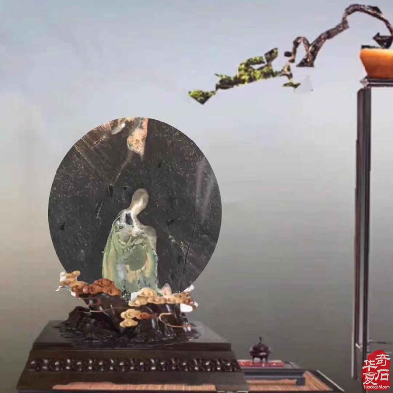 欣赏古朴厚重的黄河石绚丽多姿的荷花石 图