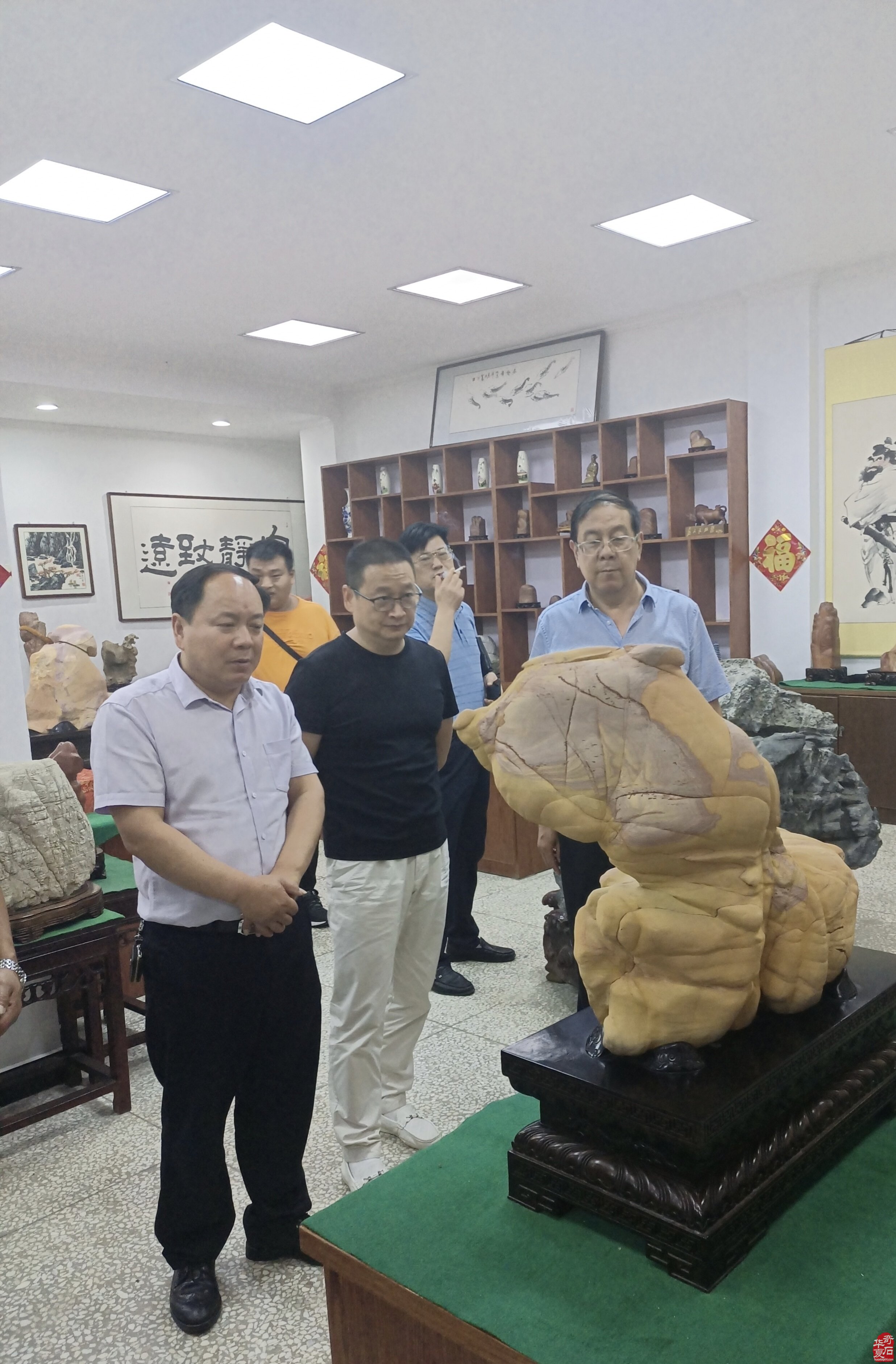 安徽省观赏石协会第四届理事会第一次会长会议在淮南召开