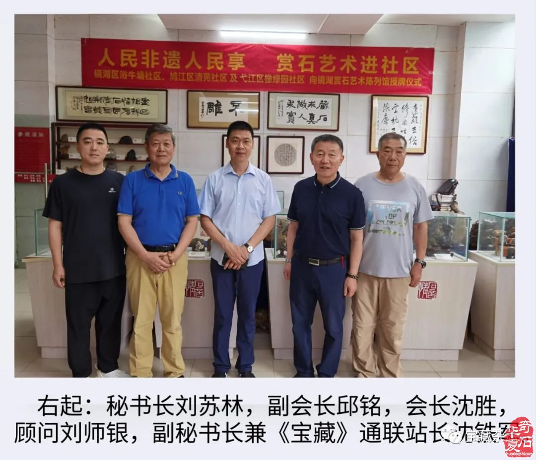 2022文化和自然遗产日 | 芜湖市镜湖赏石艺术陈列馆举办赏石文化进社区活动