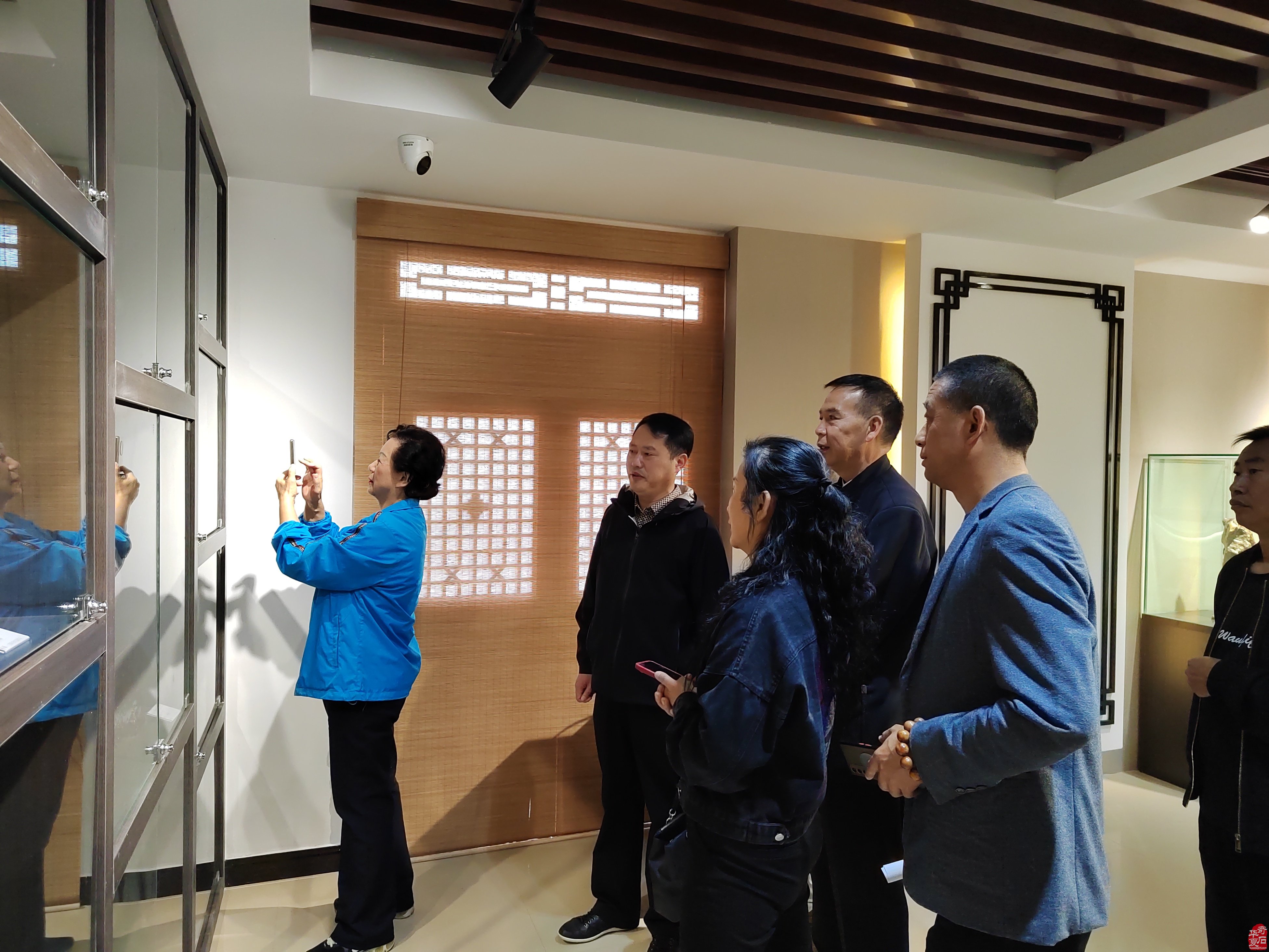 中国观赏石协会副会长沙凤英一行参访昭化奇石珍品馆