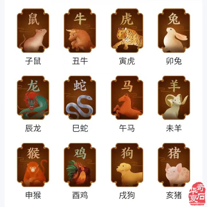 伊河石欣赏:十二生肖贺岁