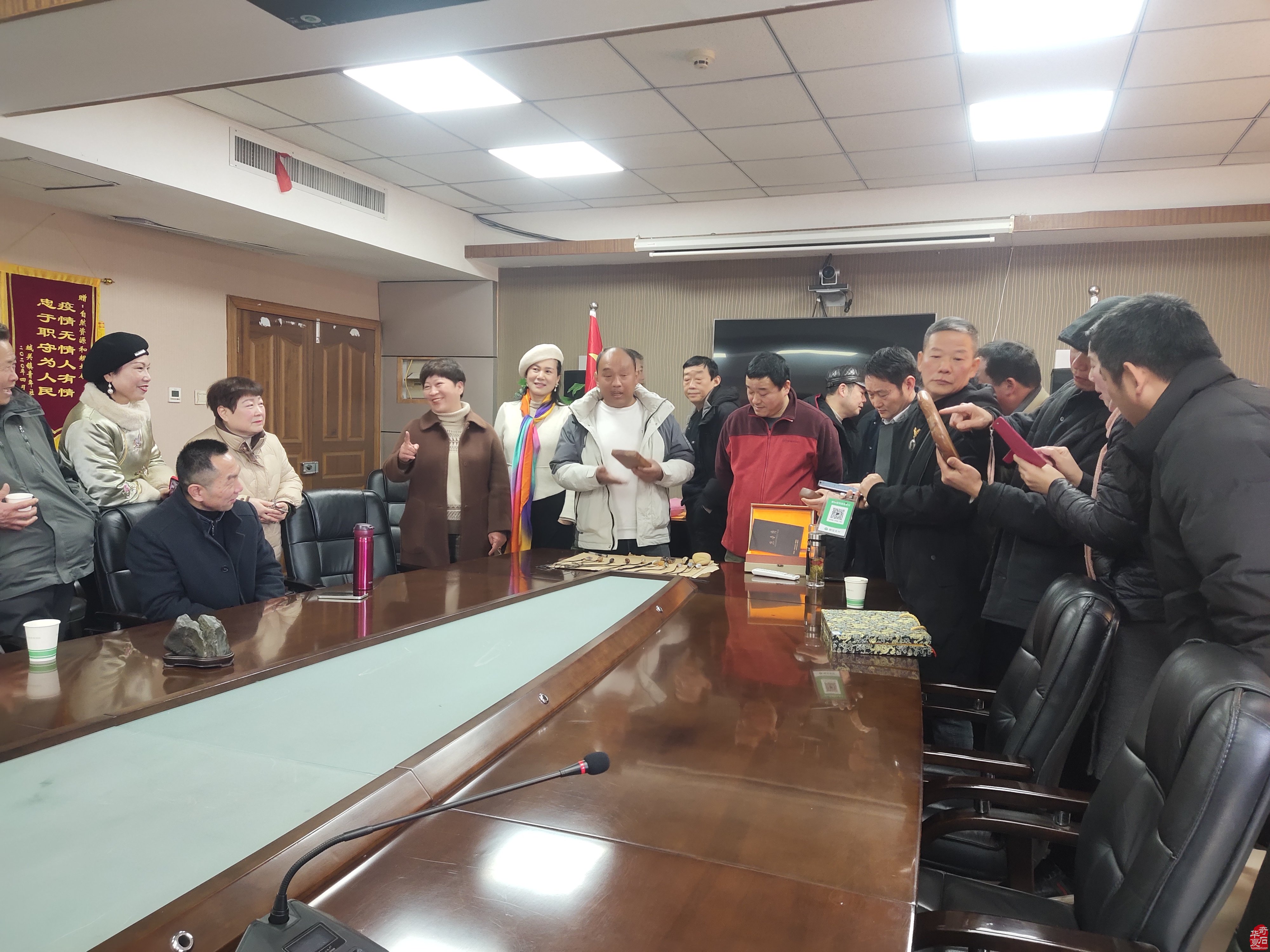 淮南市观赏石协会举行2024年迎春茶话会