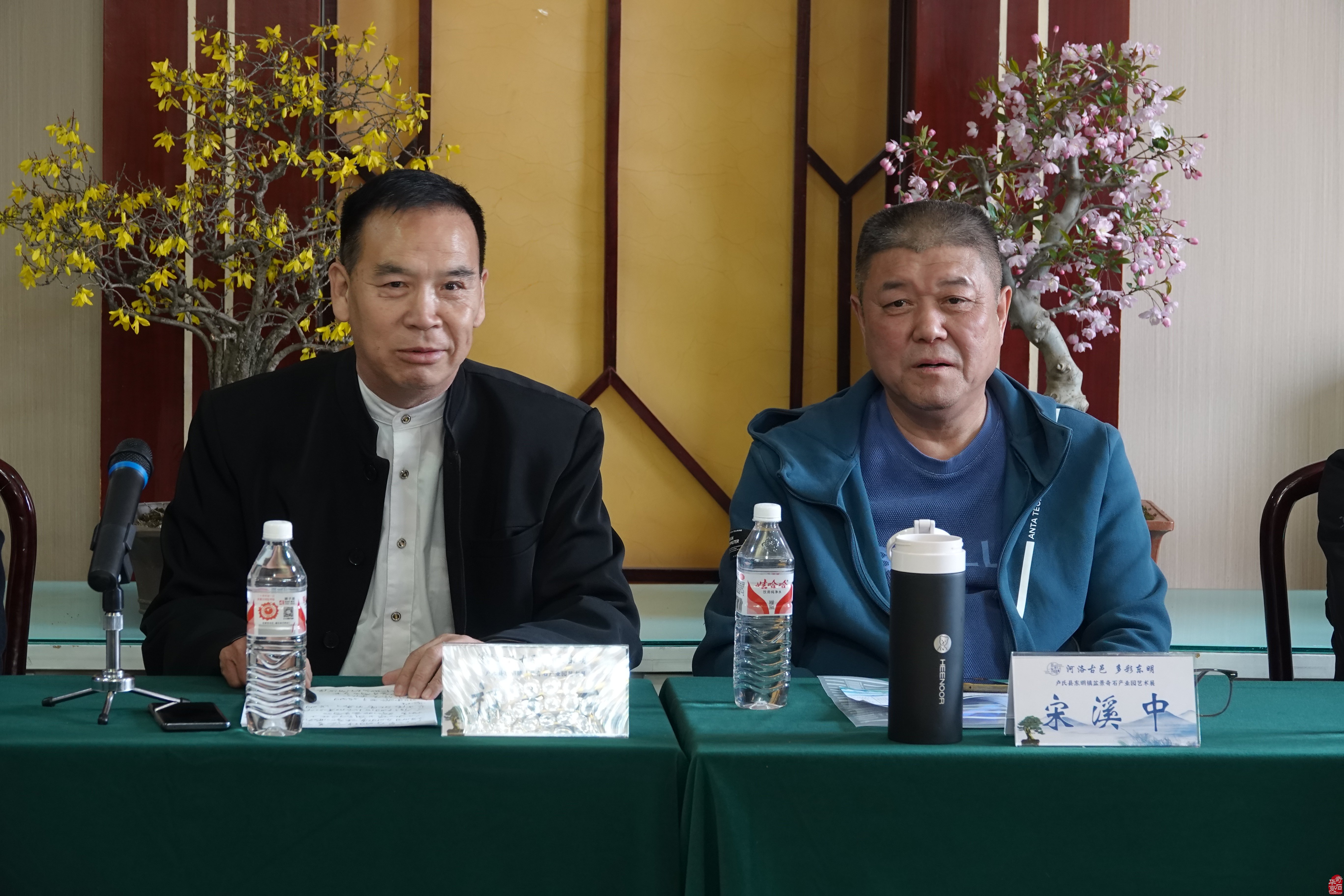 河南省观赏石协会卢氏奇石盆景产业园座谈会