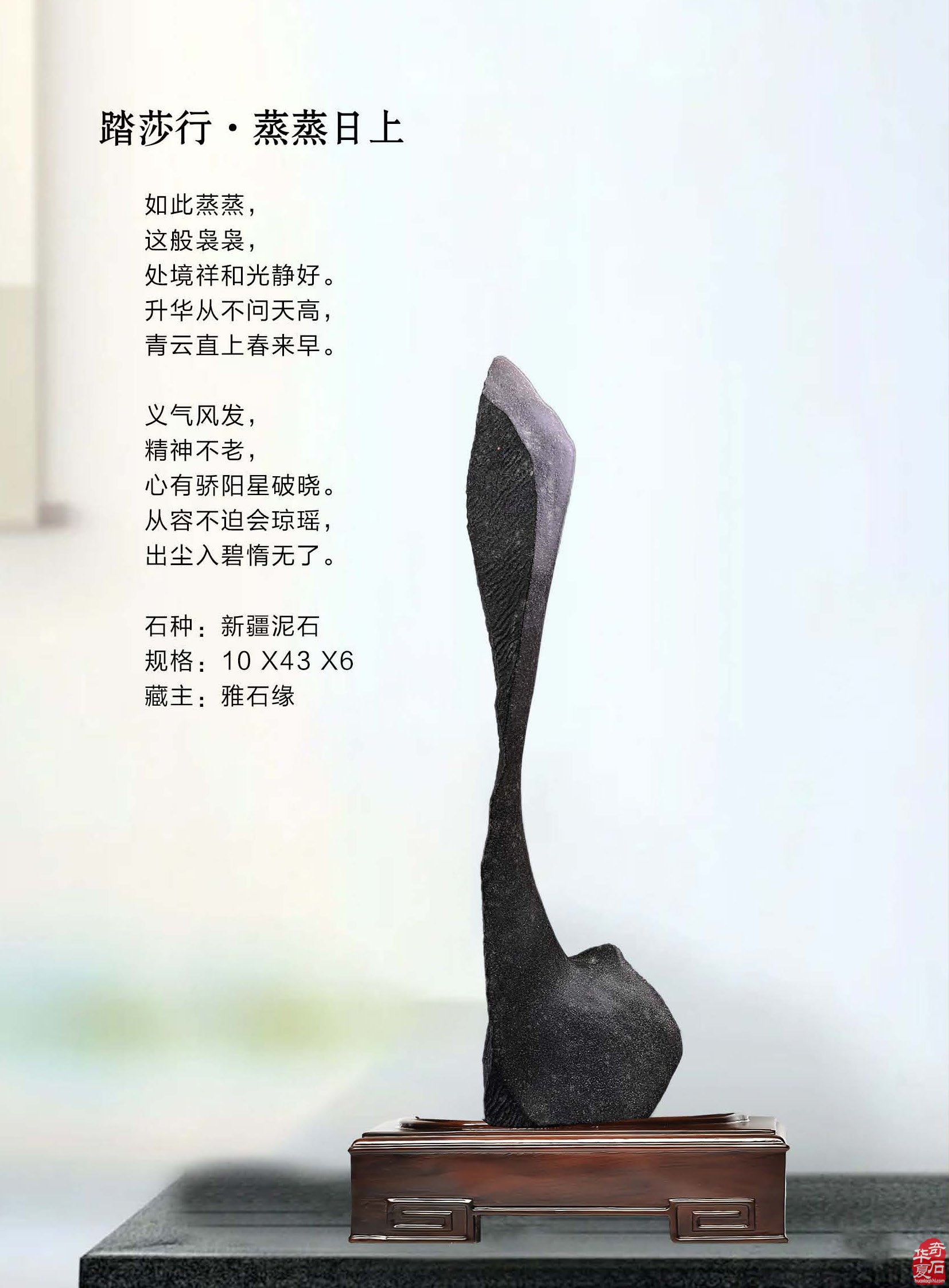 《于公赏石》辛勤耕耘为石友石商提供便利