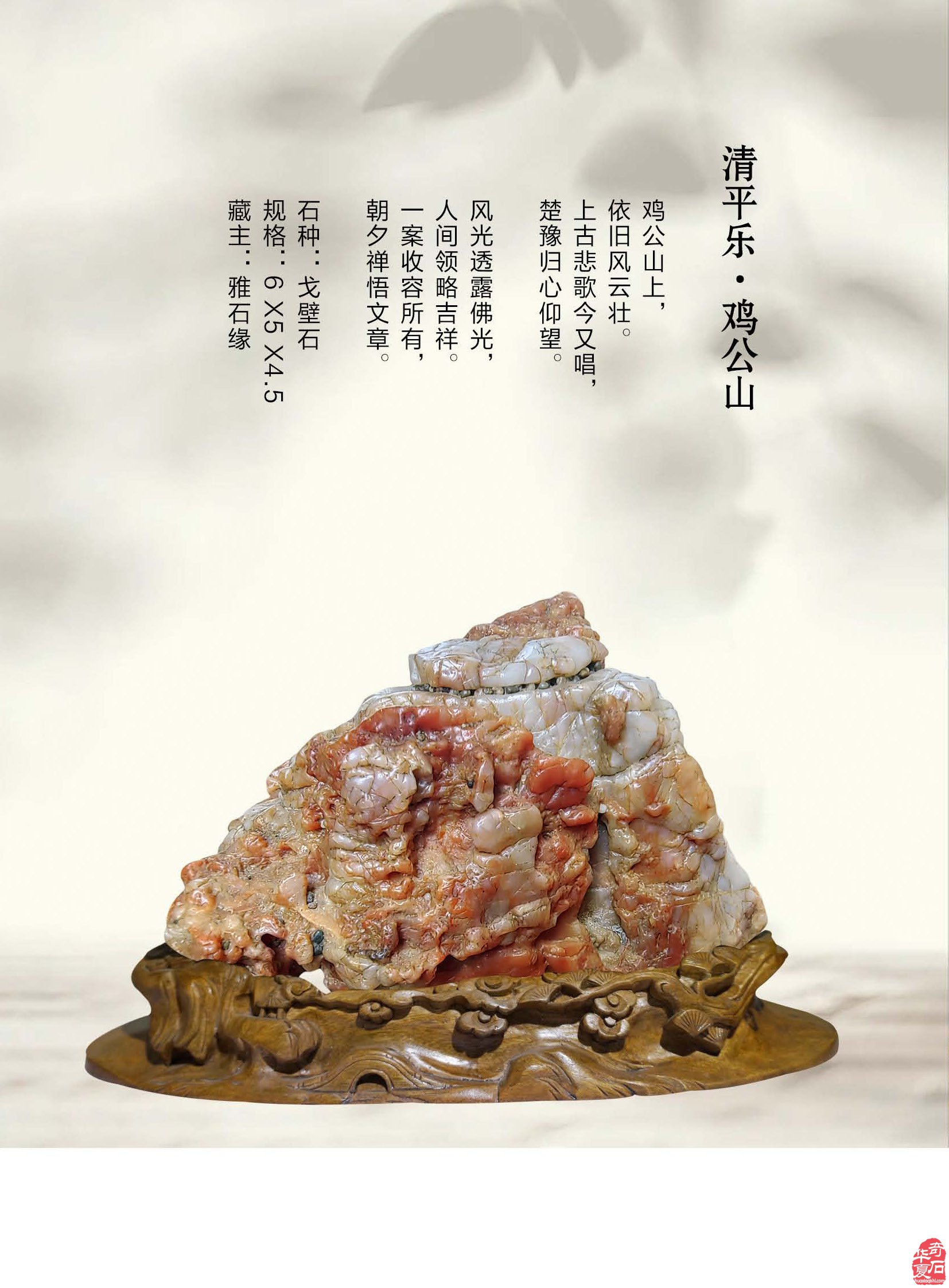 《于公赏石》推介深受石界喜欢的漂亮美石