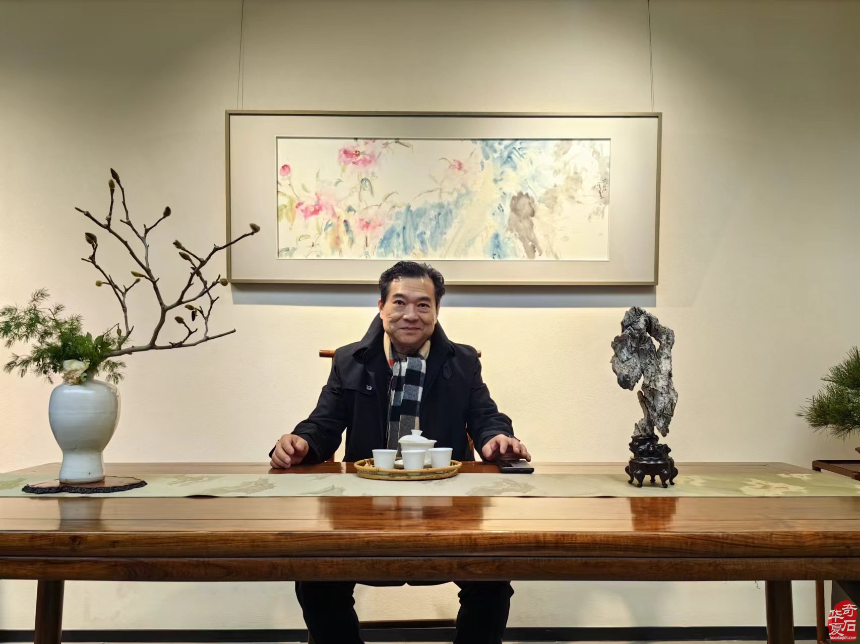 装修自家房子与石头结缘的万建华