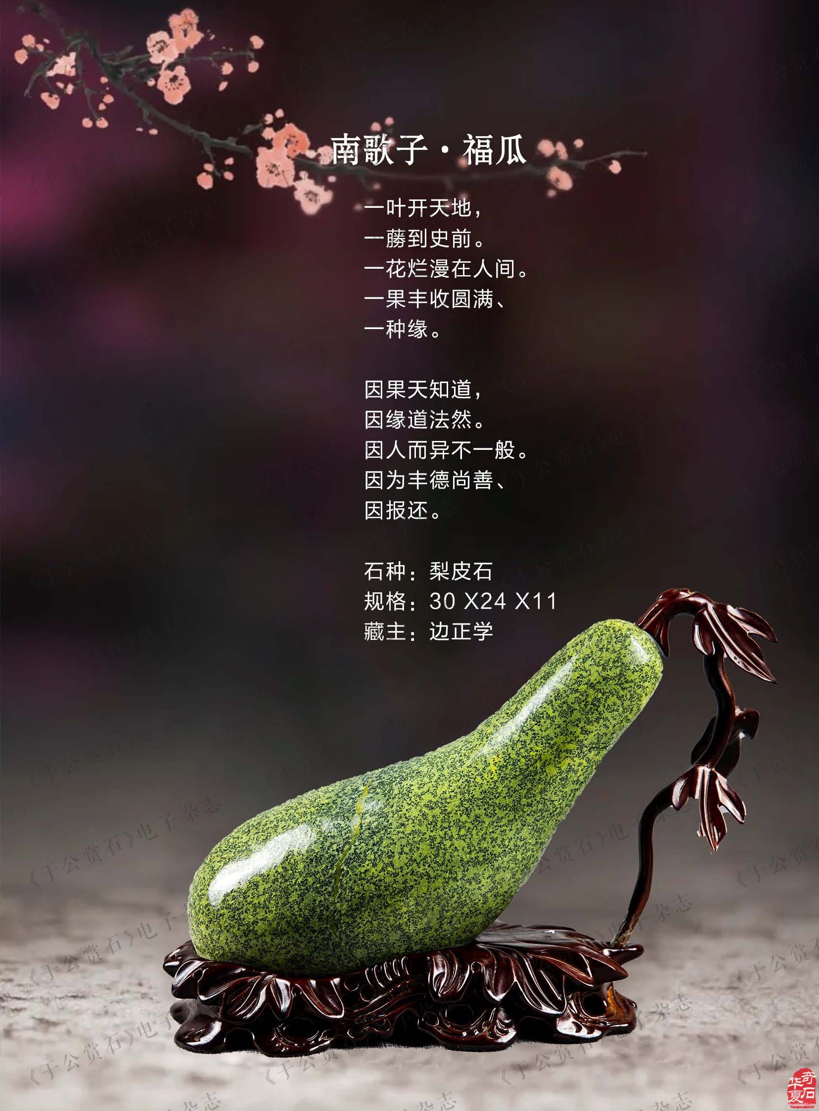 新的一期《于公赏石》电子版杂志上线啦