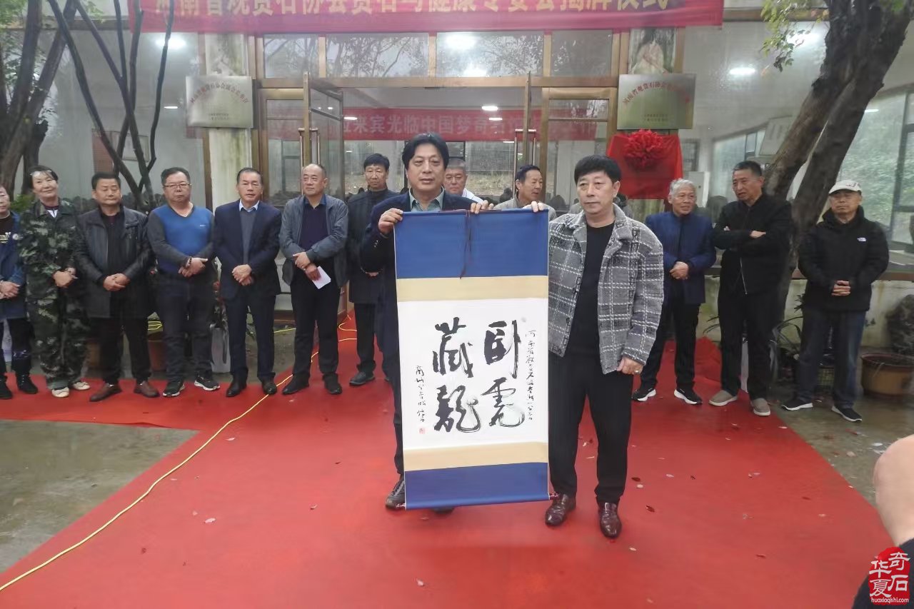 河南省观赏石协会赏石与健康专委会挂牌仪式在淅川县举行