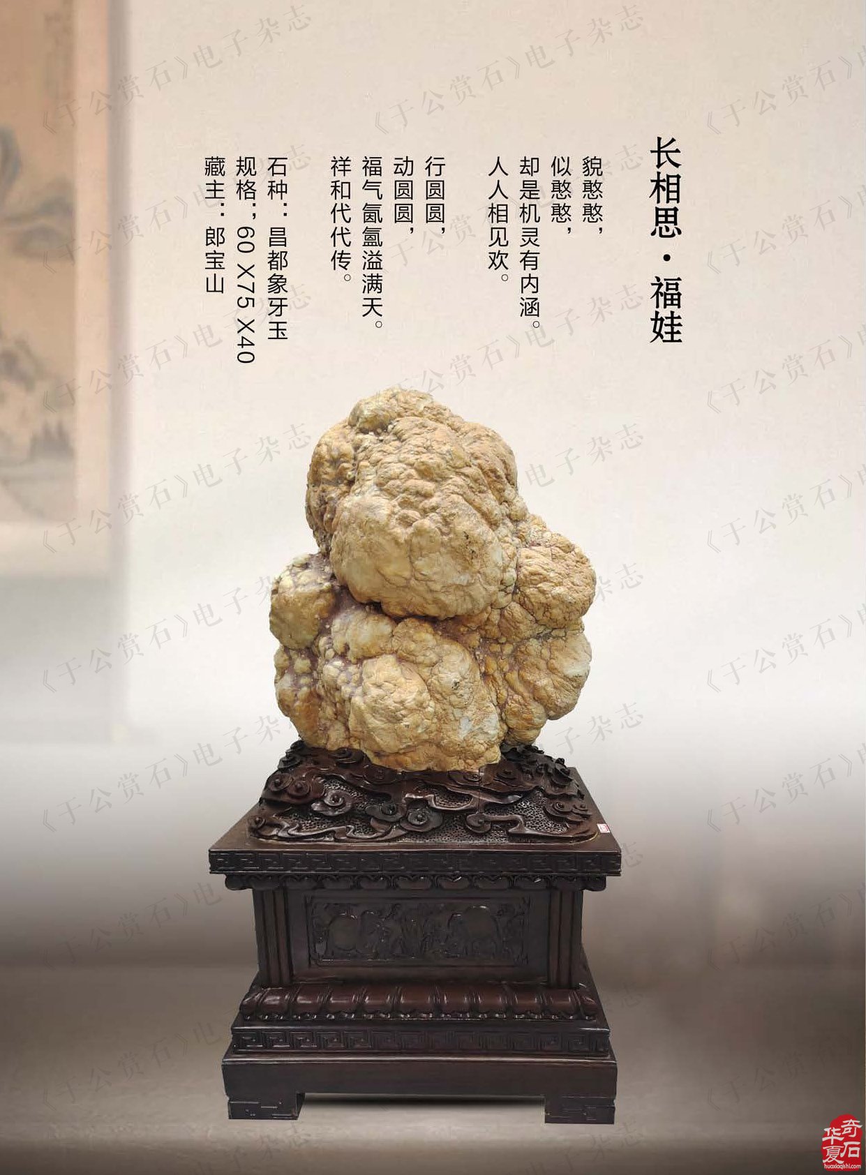 《于公赏石》杂志第十一期上线了