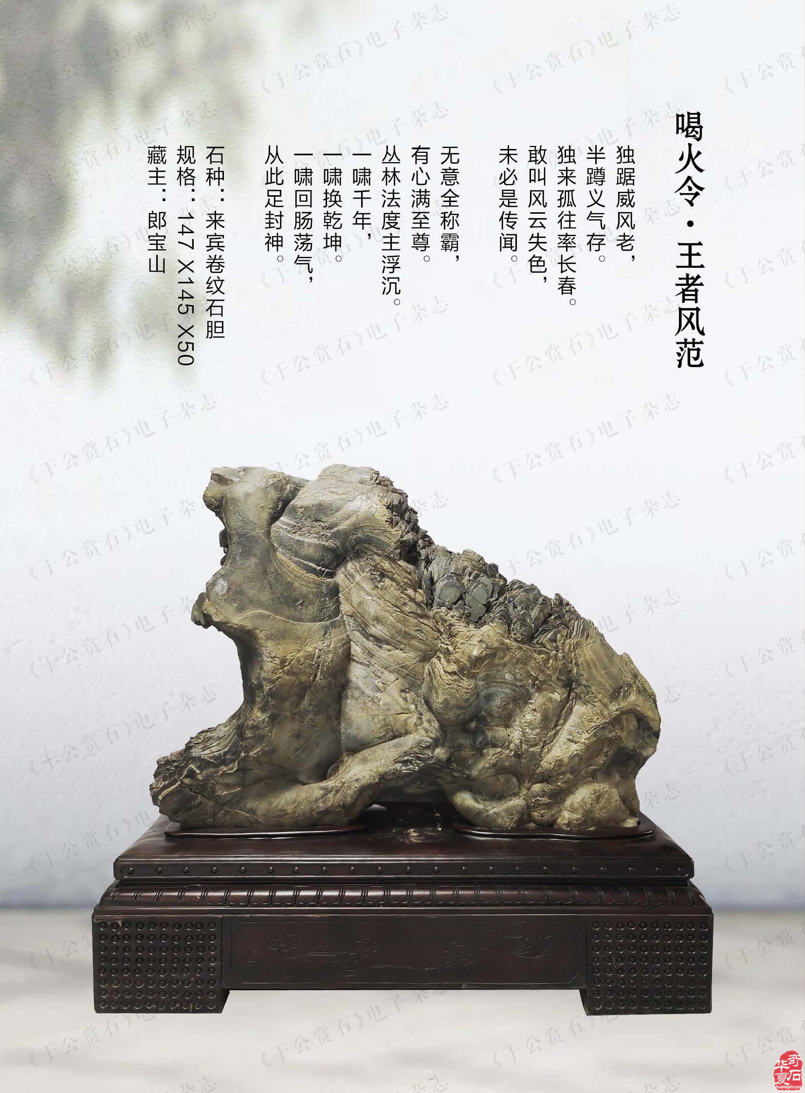 《于公赏石》杂志第十一期上线了