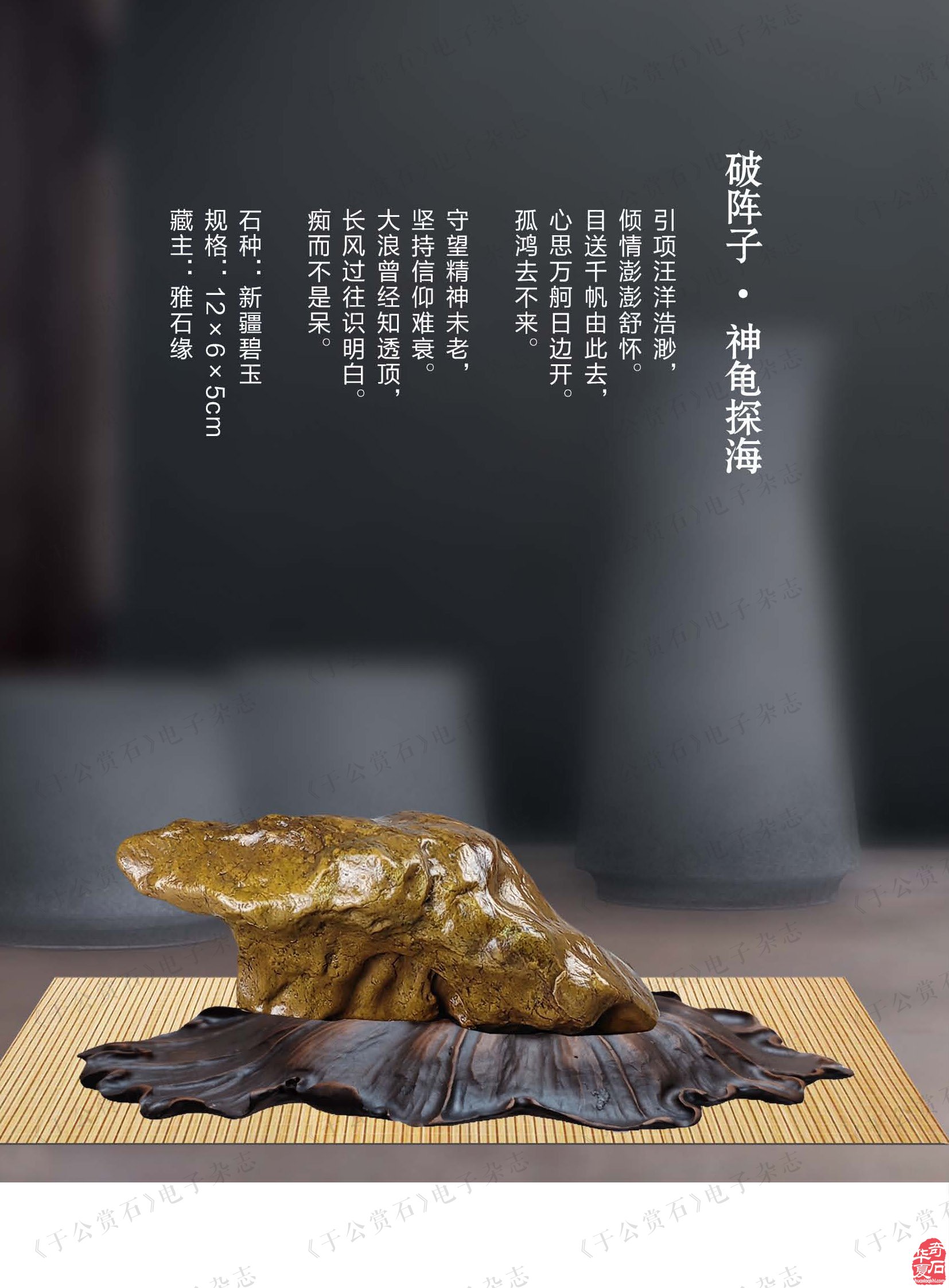 平常的心静静的赏石且看《于公赏石》怎么说