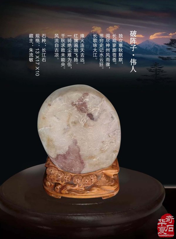 上《于公赏石》看女子会长朱流勄奇石作品