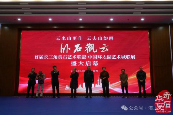 首届长三角赏石艺术联盟•中国环太湖艺术城联展盛大开幕