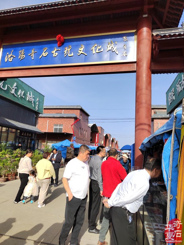 河南省观赏石协会会长率团莅临洛阳第三十三届国际赏石艺术展考察指导