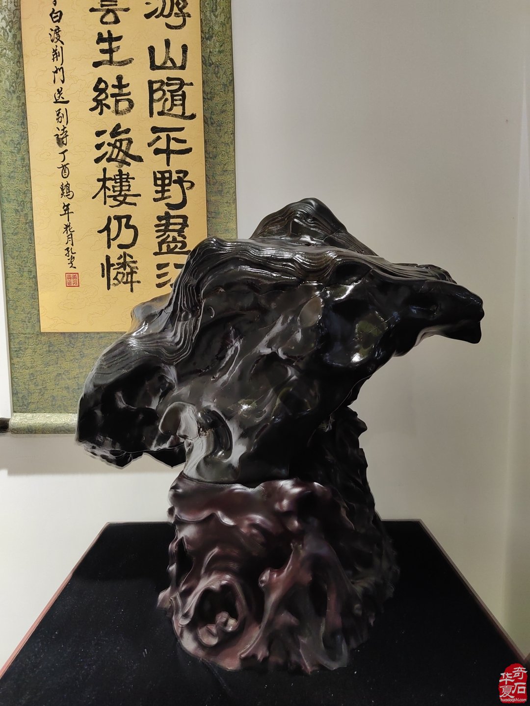 洛阳赏石文化活动万里行夜访大连