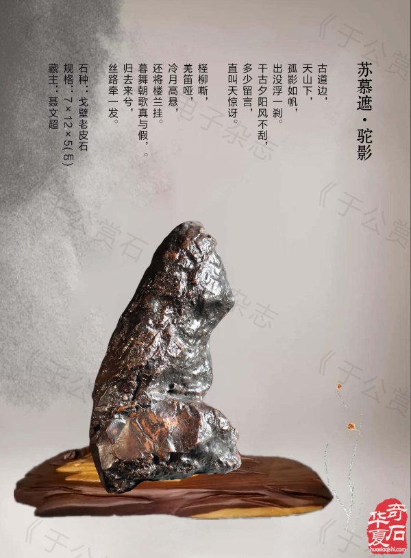 谈古论今赏美石就上《于公赏石》杂志