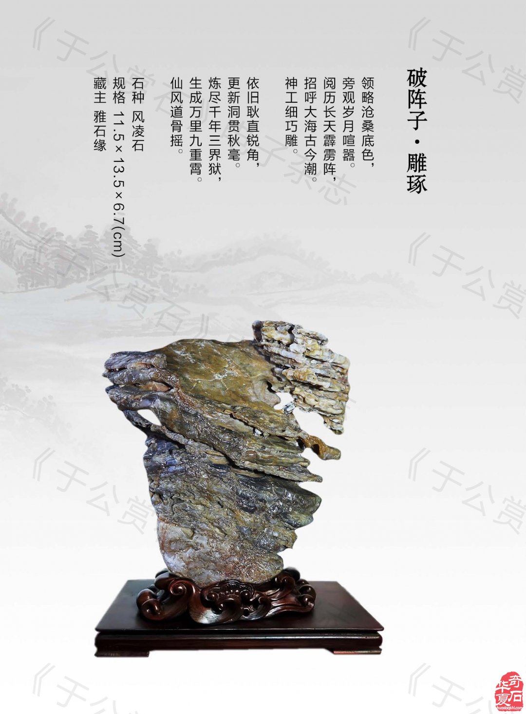 赏石路上艰难前行的不容易 图