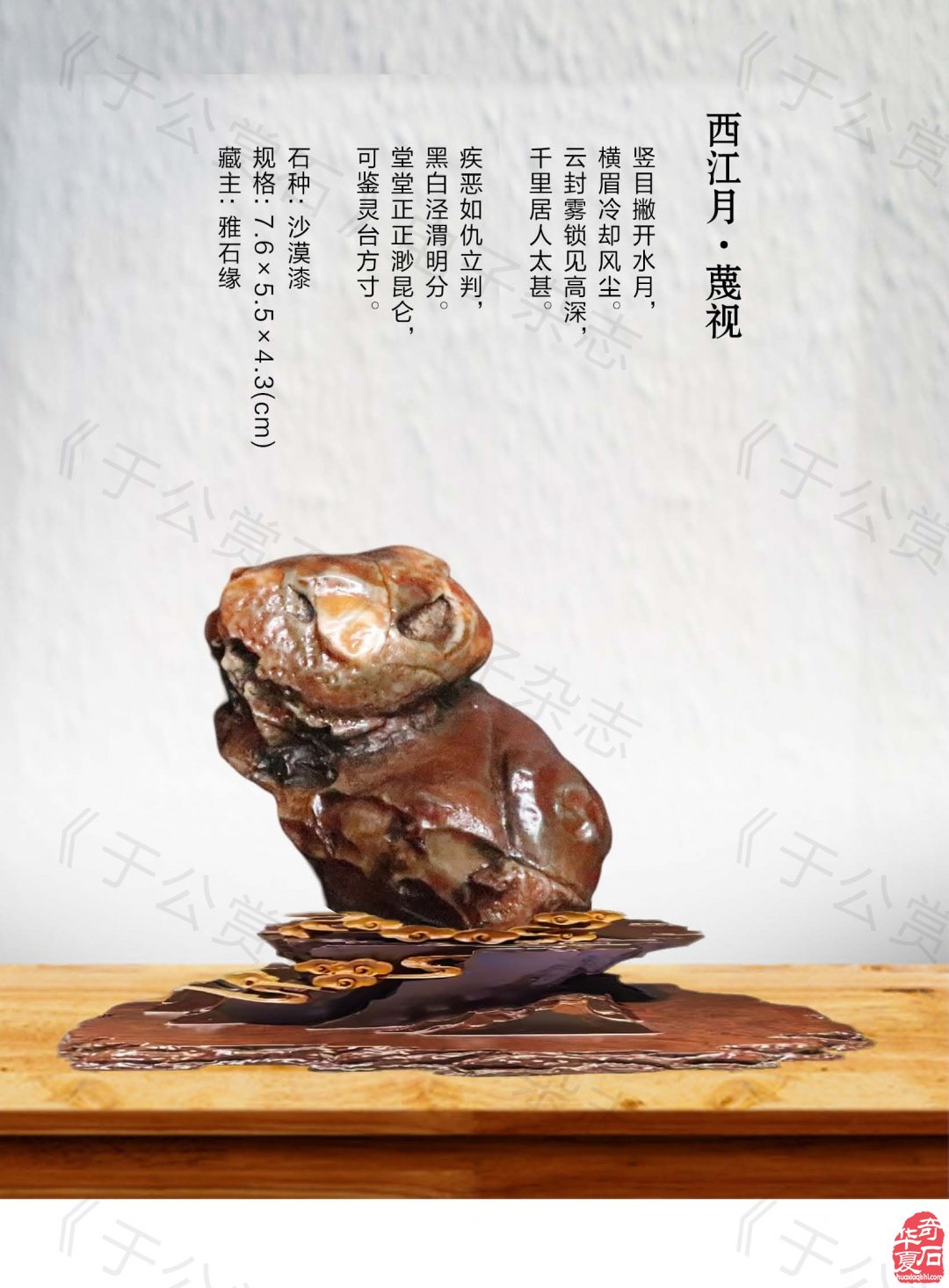 赏石路上艰难前行的不容易 图