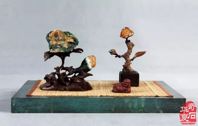 雅居中摆放精美奇石的妙处 图