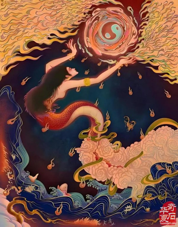 黄河画面石《伏羲女娲》中的石文化