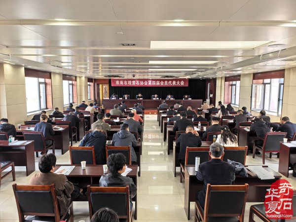吴纯泽当选淮南市观赏石协会第四届理事会会长