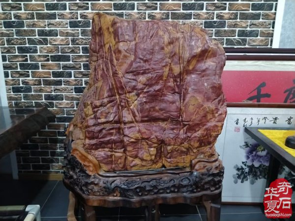 参加淮南石博会顺访王吉清石馆