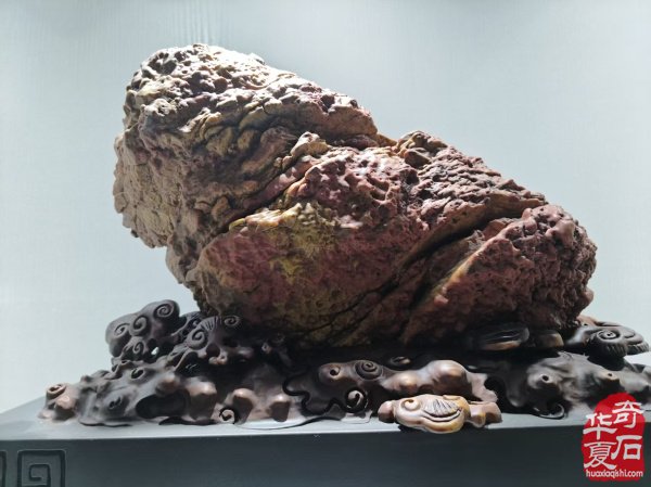 参加淮南石博会顺访王吉清石馆