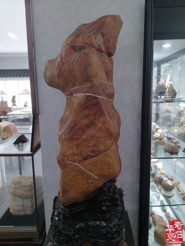 参加淮南石博会顺访王吉清石馆