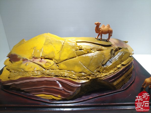 参加淮南石博会顺访王吉清石馆