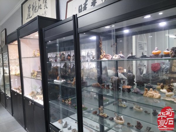 参加淮南石博会顺访王吉清石馆