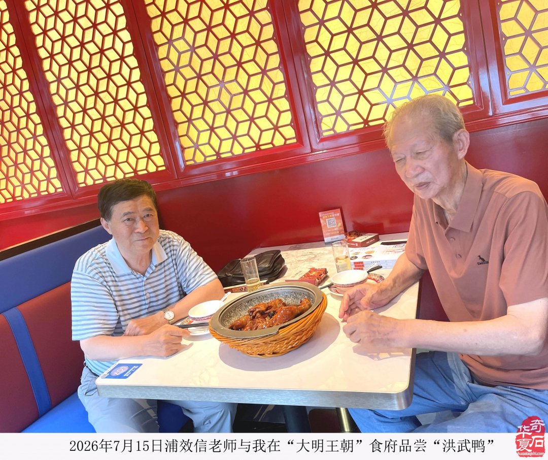 一枚古鸭石·千载洪武香