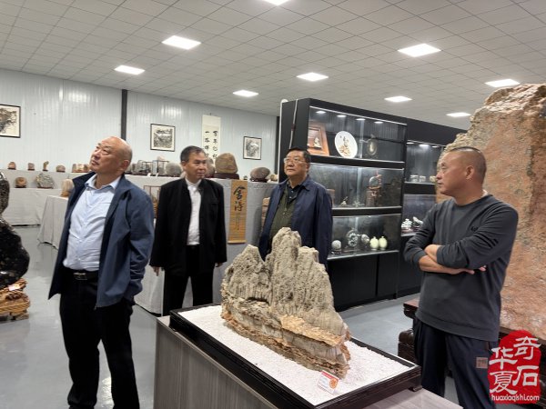 外地赏石名家到访洛阳奇石馆 共探南北赏石文化交融