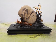 美石美扇《湘云醉卧》 赏析