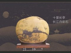 每日一石：《十里长亭》长江丹彩石赏析 图