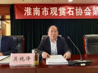 吴纯泽当选淮南市观赏石协会第四届理事会会长