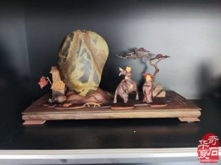 不用东奔西走到小井峪就可以看到黄河文字石“汾”